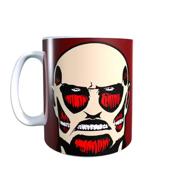 Colossal Titan Red Attack on Titan Mug