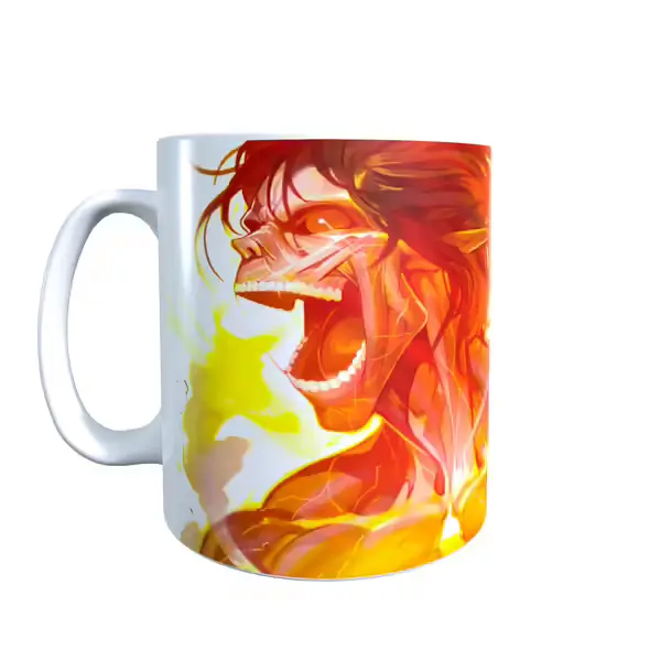 Attack on Titan Inspired Eren Titan On Fire Mug
