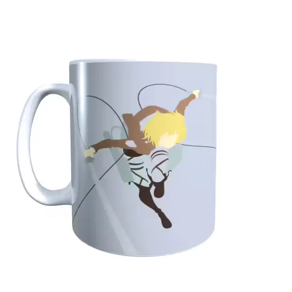 Eren In Flight Minimal Attack on Titan Mug