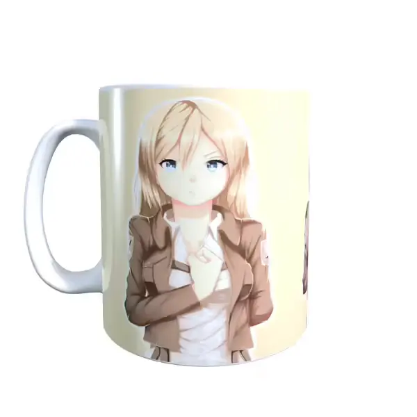 Attack on Titan Krista Mikasa Sasha Coffee Mug