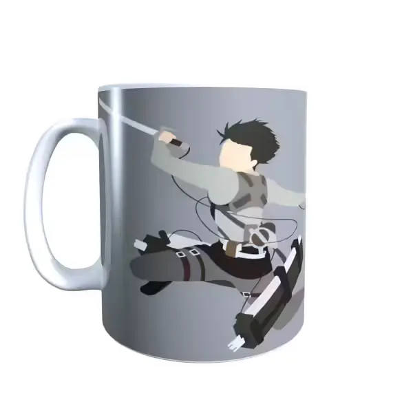 Levi Flying Attack Minimal - Attack on Titan Inspired Mug