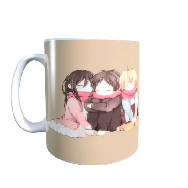 Attack on Titan Levi Mikasa Eren Chibi Coffee Mug