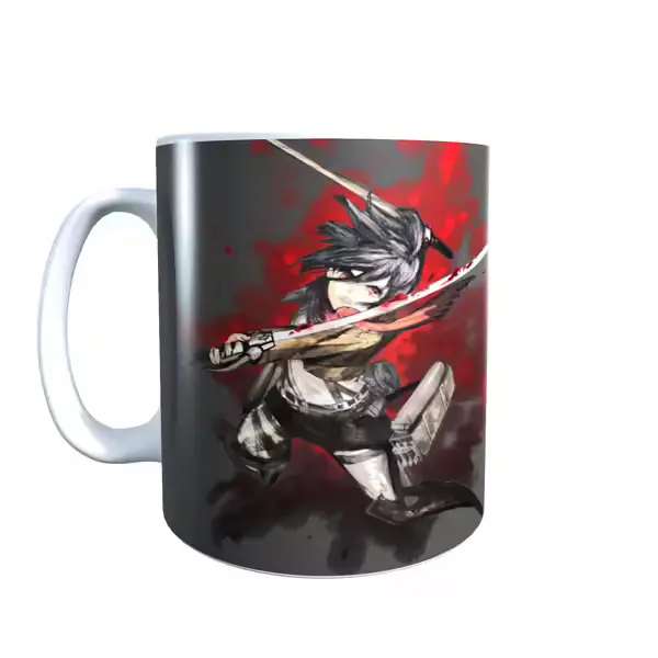 Mikasa Blody Sword Attack on Titan Mug