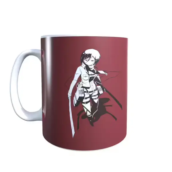 Mikasa Look Away Attack on Titan Mug