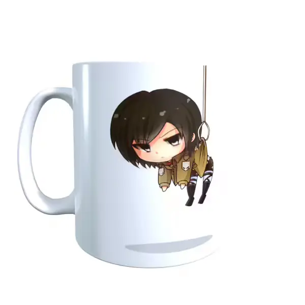 Attack on Titan Inspired Mikasa Not Impressed Mug