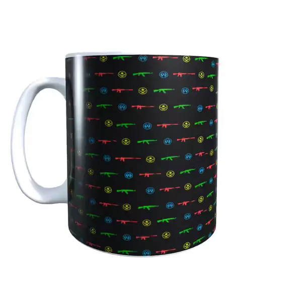Counter-Strike Inspired Ak47 M4 Pattern Mug