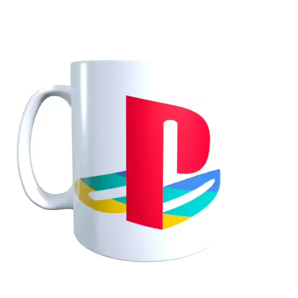 Retro Gaming Ps Logo Icon Coffee Mug