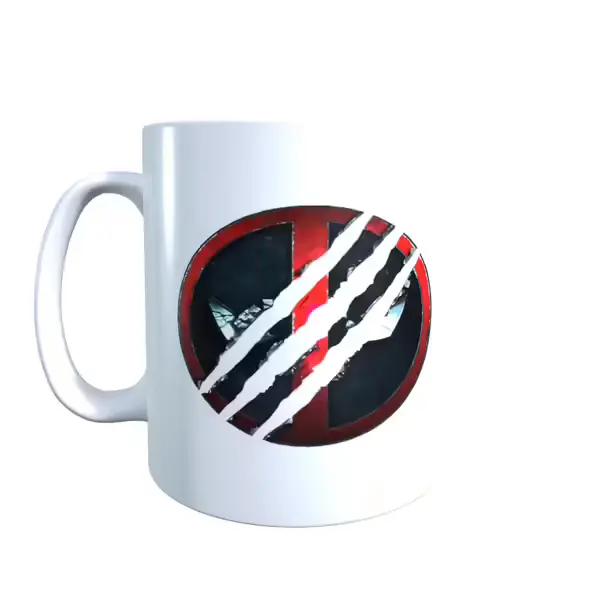 Deadpool & Wolverine Face Tear Coffee Mug
