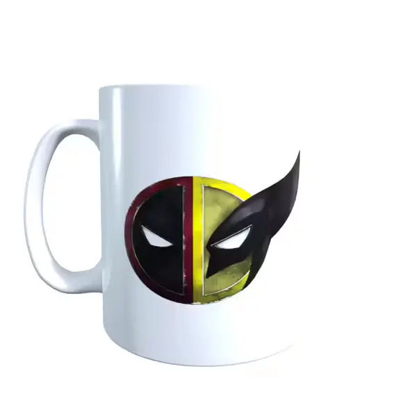 Twin Face Split Rough - Deadpool & Wolverine Inspired Mug