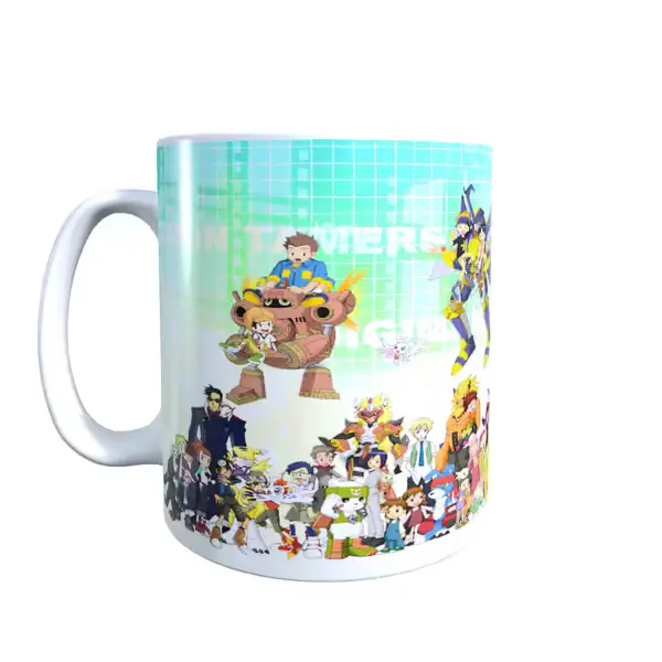 Digimon Inspired 10 Years Of Digimon Mug