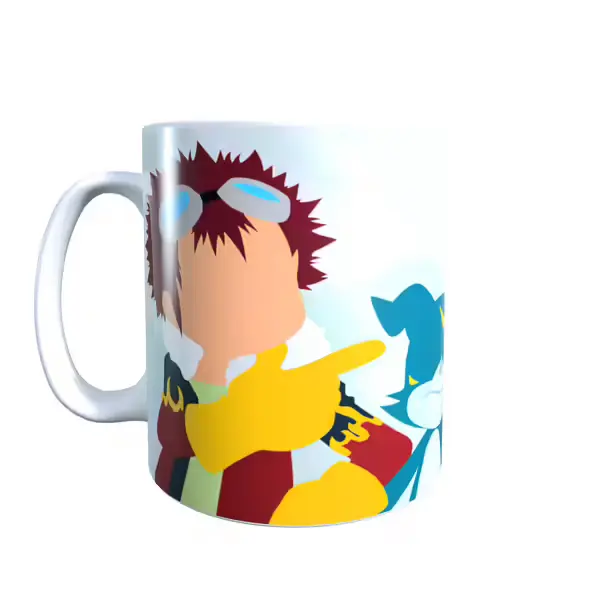 Davis And Veemon Minimal - Digimon Inspired Mug
