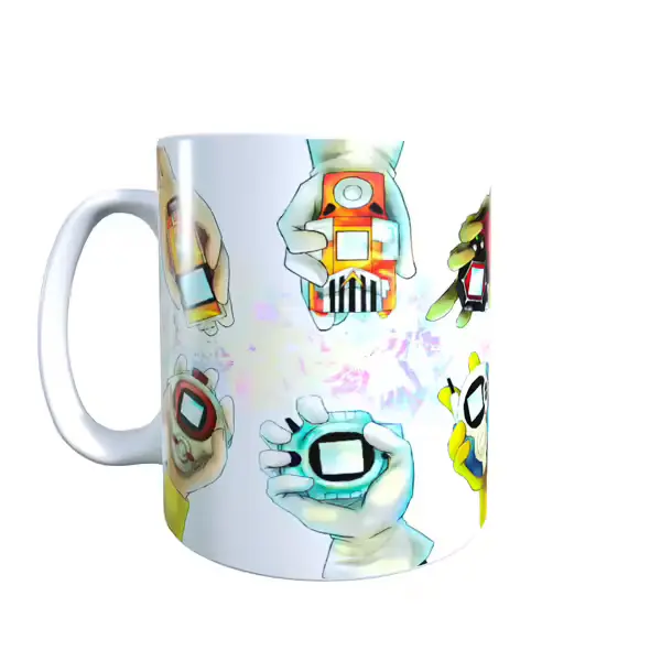 Digi Device Evolution - Digimon Inspired Mug
