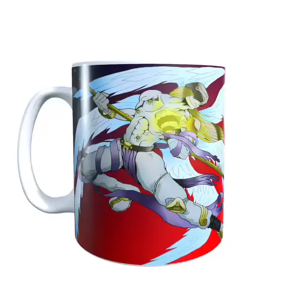Good Vs Evil Angemon - Digimon Inspired Mug