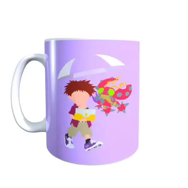 Izzy And Tentomon Raining Digimon Mug