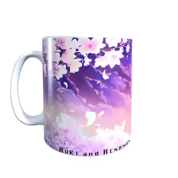Ruki And Renamon Digimon Mug