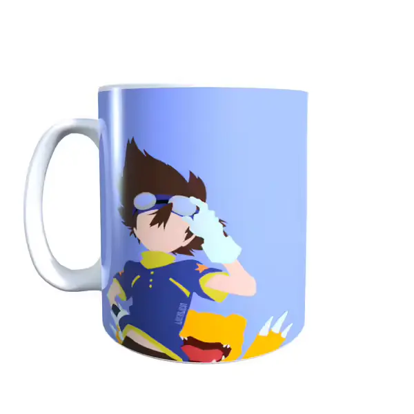 Digimon Inspired Tai And Agumon Minimal Mug