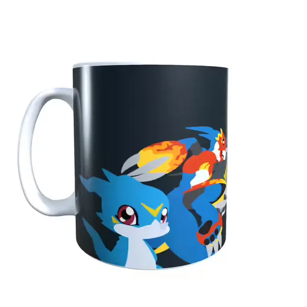 Digimon Veemon Evolutions Coffee Mug
