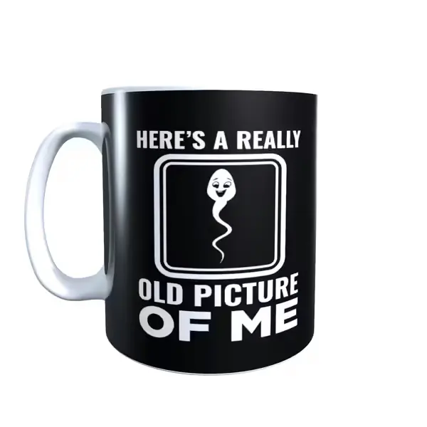 Funny Inspired Old Pic Of Me Black Mug