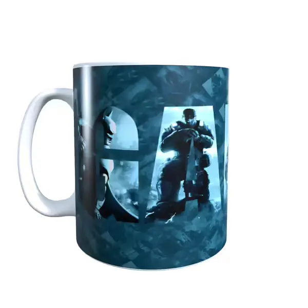 Gaming Gamer Heros Blue Coffee Mug