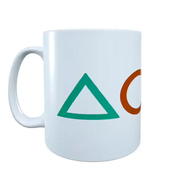 Gaming Inspired Play Station Icons Mug