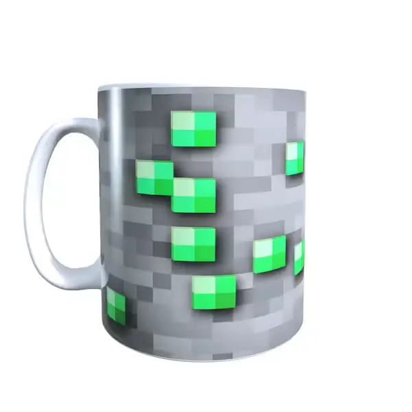 Minecraft Inspired Emerald Block Mug