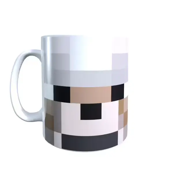 Wolf Face Minecraft Mug