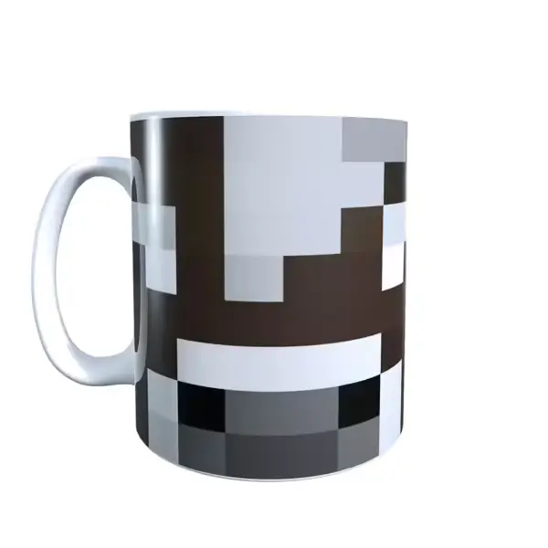 Cow Face Minecraft Mug