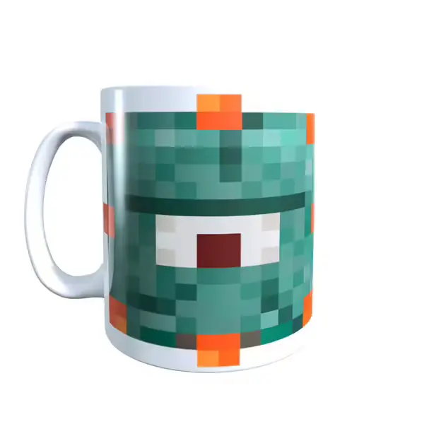 Minecraft Inspired Guardian Face Mug