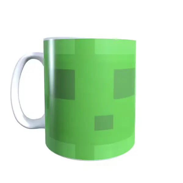 Minecraft Slime Face Coffee Mug