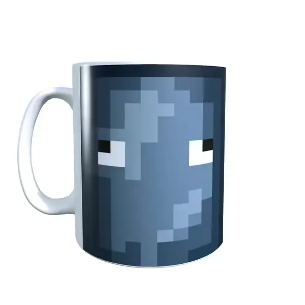 Minecraft Inspired Squid Face Mug