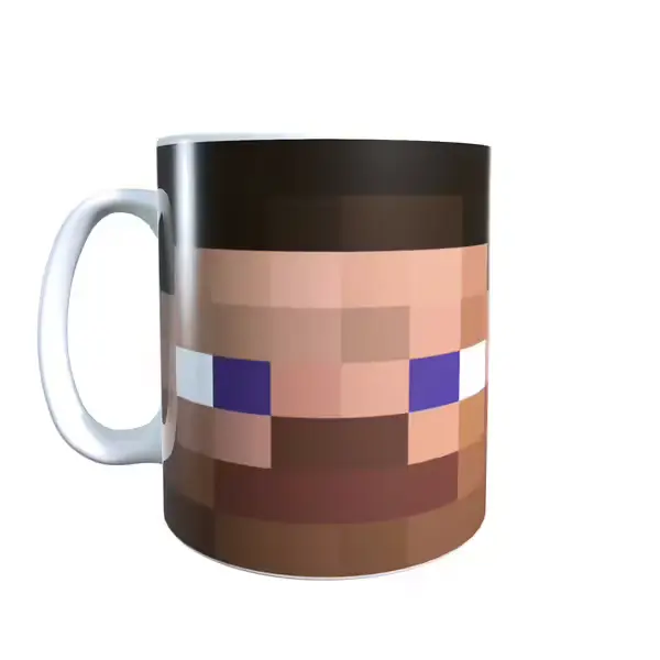 Minecraft Steve Face Coffee Mug