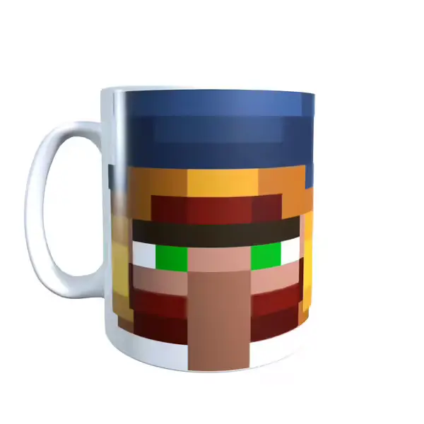 Minecraft Inspired Wandering Trader Face Mug