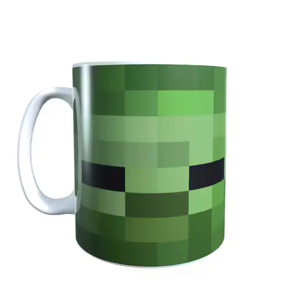 Zombie Face Minecraft Mug