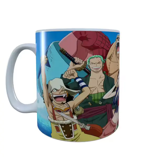 One Pice Hero Group Pose - One Piece Inspired Mug