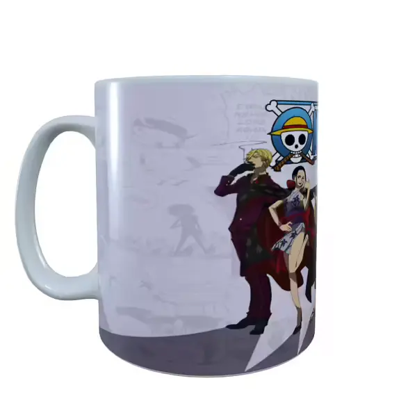 One Piece Inspired One Piece Manga Background Mug