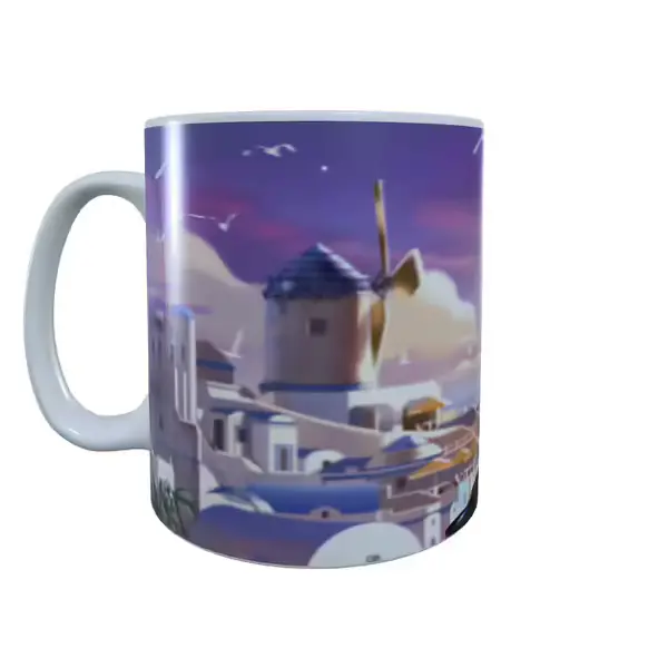 Overwatch Inspired Mercy Greek Sunset Mug