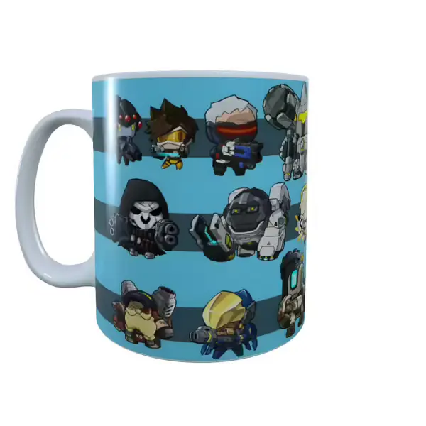 Overwatch Inspired Overwatch Heroes Pop Style Mug