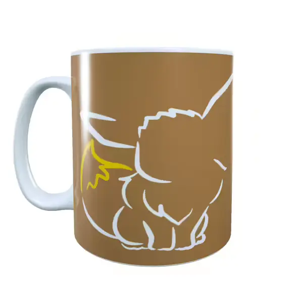 Eevee Go Brown Pokemon Mug