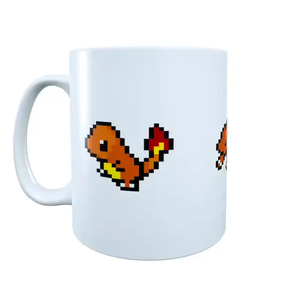 Pixel Pokemon Charmander Evolutions Pokemon Mug