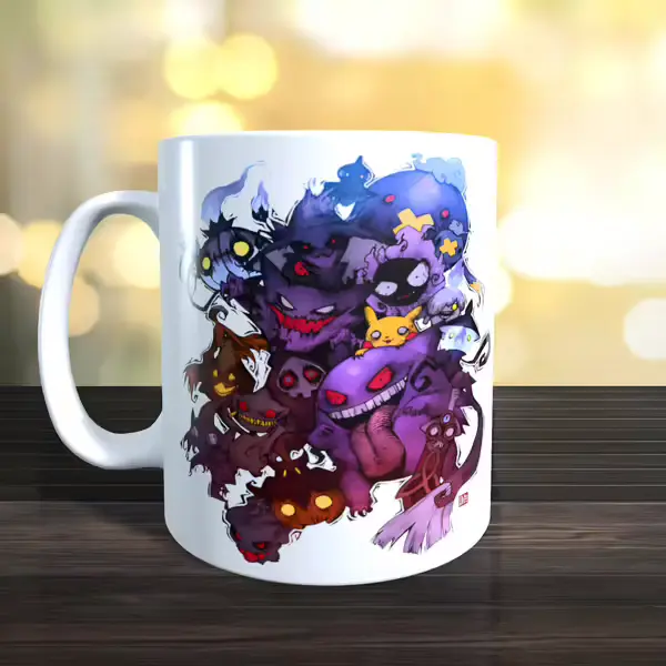 Pokemon Inspired Creepy Ghost Collage Mug