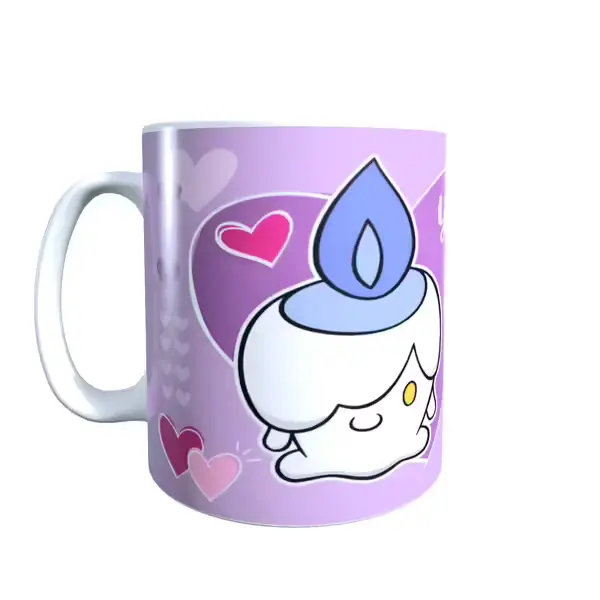 Pokemon Valentine's Litwick Coffee Mug