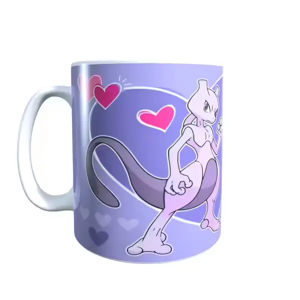Mewtwo - Pokemon Valentine's Inspired Mug