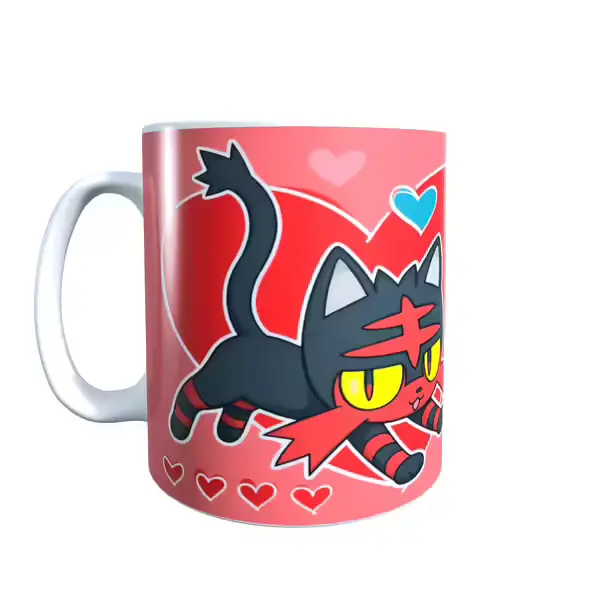 Litten - Pokemon Valentine's Inspired Mug