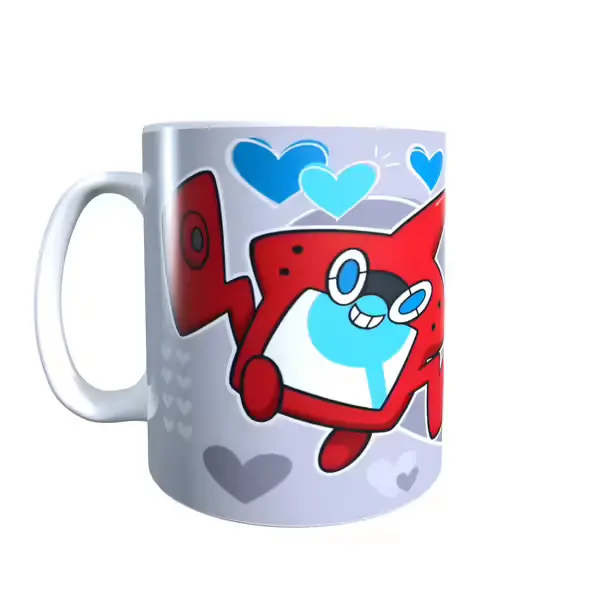 Pokemon Valentine's Rotom Coffee Mug