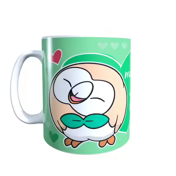 Pokemon Valentine's Rowlett Coffee Mug