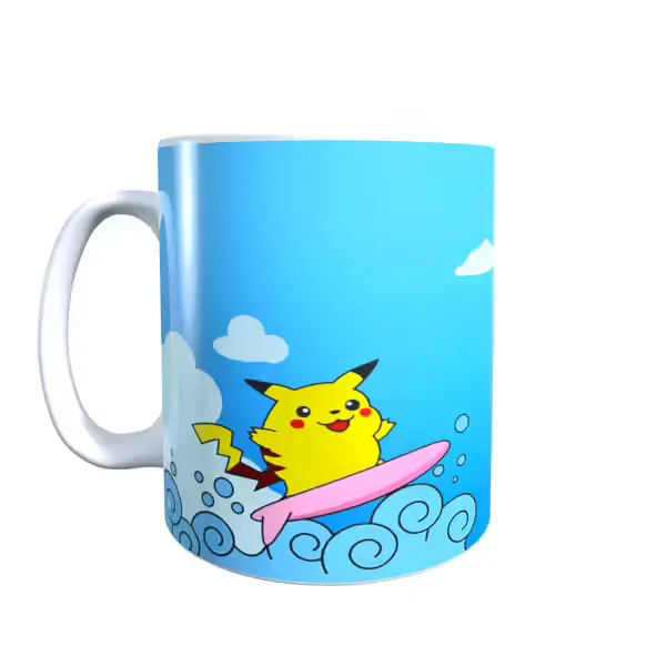 Pokemon Surf And Fly Pikachu Coffee Mug