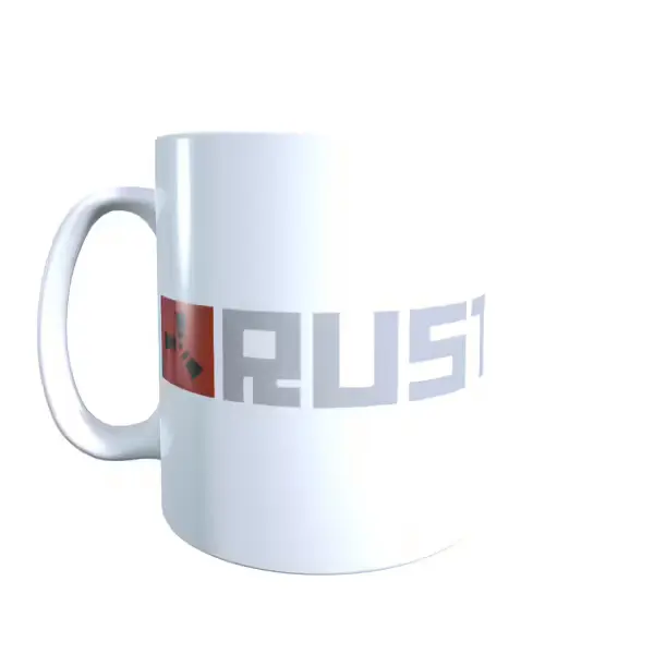Rust Rust Textured Logo Coffee Mug