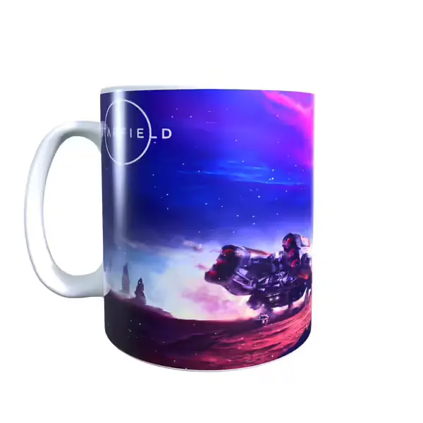 Starfield Neon Planet Coffee Mug