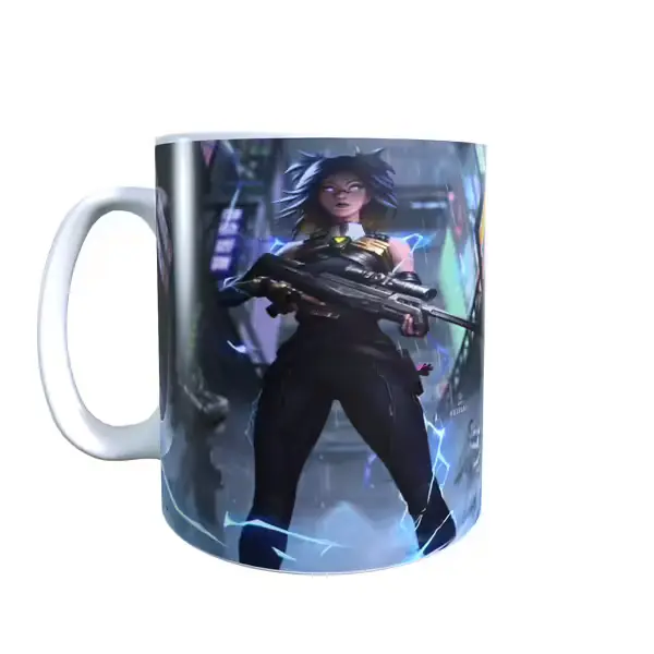 Valorant Inspired Neon Feihai Mug
