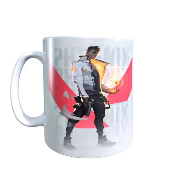 Phoenix White Valorant Mug